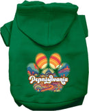 Pet Dog & Cat Screen Printed Hoodie for Small to Medium Pets (Sizes XS-XL), "Pennsylvania Groovy Summit"