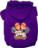 Pet Dog & Cat Screen Printed Hoodie for Medium to Large Pets (Sizes 2XL-6XL), "Texas Groovy Summit"