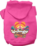 Pet Dog & Cat Screen Printed Hoodie for Medium to Large Pets (Sizes 2XL-6XL), "Washington Groovy Summit"