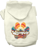 Pet Dog & Cat Screen Printed Hoodie for Medium to Large Pets (Sizes 2XL-6XL), "Wisconsin Groovy Summit"