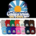 Pet Dog & Cat Screen Printed Hoodie for Medium to Large Pets (Sizes 2XL-6XL), "California Coast"