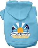 Pet Dog & Cat Screen Printed Hoodie for Medium to Large Pets (Sizes 2XL-6XL), "South Carolina Coast"