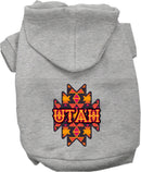 Pet Dog & Cat Screen Printed Hoodie for Small to Medium Pets (Sizes XS-XL), "Utah Navajo Tribal"
