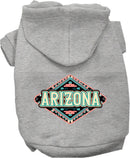 Pet Dog & Cat Screen Printed Hoodie for Small to Medium Pets (Sizes XS-XL), "Arizona Peach Aztec"