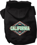 Pet Dog & Cat Screen Printed Hoodie for Small to Medium Pets (Sizes XS-XL), "California Peach Aztec"