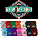 Pet Dog & Cat Screen Printed Hoodie for Medium to Large Pets (Sizes 2XL-6XL), "New Mexico Peach Aztec"