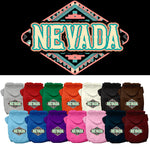 Pet Dog & Cat Screen Printed Hoodie for Small to Medium Pets (Sizes XS-XL), "Nevada Peach Aztec"