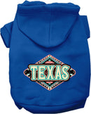 Pet Dog & Cat Screen Printed Hoodie for Medium to Large Pets (Sizes 2XL-6XL), "Texas Peach Aztec"