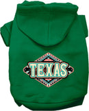 Pet Dog & Cat Screen Printed Hoodie for Medium to Large Pets (Sizes 2XL-6XL), "Texas Peach Aztec"