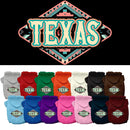 Pet Dog & Cat Screen Printed Hoodie for Medium to Large Pets (Sizes 2XL-6XL), "Texas Peach Aztec"