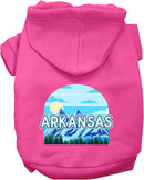 Pet Dog & Cat Screen Printed Hoodie for Medium to Large Pets (Sizes 2XL-6XL), "Arkansas Trailblazer"