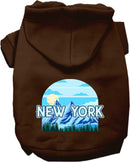 Pet Dog & Cat Screen Printed Hoodie for Medium to Large Pets (Sizes 2XL-6XL), "New York Trailblazer"