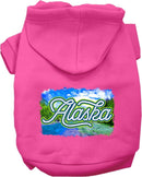 Pet Dog & Cat Screen Printed Hoodie for Medium to Large Pets (Sizes 2XL-6XL), "Alaska Summer"