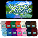 Pet Dog & Cat Screen Printed Hoodie for Medium to Large Pets (Sizes 2XL-6XL), "Alaska Summer"