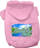 Pet Dog & Cat Screen Printed Hoodie for Small to Medium Pets (Sizes XS-XL), "Kentucky Summer"