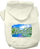 Pet Dog & Cat Screen Printed Hoodie for Medium to Large Pets (Sizes 2XL-6XL), "Nevada Summer"