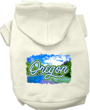 Pet Dog & Cat Screen Printed Hoodie for Small to Medium Pets (Sizes XS-XL), "Oregon Summer"