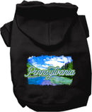 Pet Dog & Cat Screen Printed Hoodie for Small to Medium Pets (Sizes XS-XL), "Pennsylvania Summer"