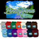 Pet Dog & Cat Screen Printed Hoodie for Small to Medium Pets (Sizes XS-XL), "Pennsylvania Summer"