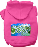 Pet Dog & Cat Screen Printed Hoodie for Medium to Large Pets (Sizes 2XL-6XL), "Texas Summer"