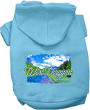 Pet Dog & Cat Screen Printed Hoodie for Medium to Large Pets (Sizes 2XL-6XL), "West Virginia Summer"