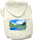 Pet Dog & Cat Screen Printed Hoodie for Medium to Large Pets (Sizes 2XL-6XL), "West Virginia Summer"