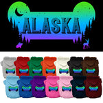 Pet Dog & Cat Screen Printed Hoodie for Medium to Large Pets (Sizes 2XL-6XL), "Alaska Mountain Shades"