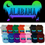 Pet Dog & Cat Screen Printed Hoodie for Small to Medium Pets (Sizes XS-XL), "Alabama Mountain Shades"