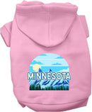 Pet Dog & Cat Screen Printed Hoodie for Small to Medium Pets (Sizes XS-XL), "Minnesota Trailblazer"