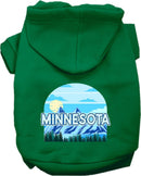 Pet Dog & Cat Screen Printed Hoodie for Small to Medium Pets (Sizes XS-XL), "Minnesota Trailblazer"