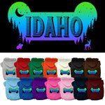 Pet Dog & Cat Screen Printed Hoodie for Medium to Large Pets (Sizes 2XL-6XL), "Idaho Mountain Shades"