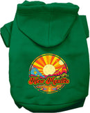 Pet Dog & Cat Screen Printed Hoodie for Medium to Large Pets (Sizes 2XL-6XL), "New Mexico Mellow Mountain"