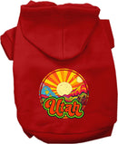 Pet Dog & Cat Screen Printed Hoodie for Small to Medium Pets (Sizes XS-XL), "Utah Mellow Mountain"