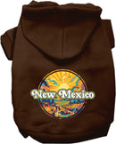 Pet Dog & Cat Screen Printed Hoodie for Medium to Large Pets (Sizes 2XL-6XL), "New Mexico Trippy Peaks"