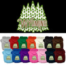 Pet Dog & Cat Screen Printed Hoodie for Small to Medium Pets (Sizes XS-XL), "Wyoming Woodland Trees"