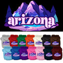 Pet Dog & Cat Screen Printed Hoodie for Medium to Large Pets (Sizes 2XL-6XL), "Arizona Alpine Pawscape"