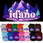 Pet Dog & Cat Screen Printed Hoodie for Medium to Large Pets (Sizes 2XL-6XL), "Idaho Alpine Pawscape"