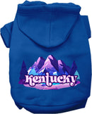 Pet Dog & Cat Screen Printed Hoodie for Medium to Large Pets (Sizes 2XL-6XL), "Kentucky Alpine Pawscape"