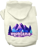 Pet Dog & Cat Screen Printed Hoodie for Small to Medium Pets (Sizes XS-XL), "Montana Alpine Pawscape"