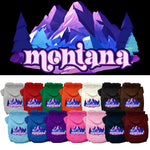 Pet Dog & Cat Screen Printed Hoodie for Small to Medium Pets (Sizes XS-XL), "Montana Alpine Pawscape"