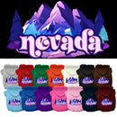 Pet Dog & Cat Screen Printed Hoodie for Medium to Large Pets (Sizes 2XL-6XL), "Nevada Alpine Pawscape"