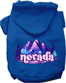 Pet Dog & Cat Screen Printed Hoodie for Medium to Large Pets (Sizes 2XL-6XL), "Nevada Alpine Pawscape"