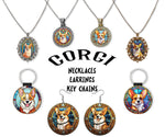 Corgi Jewelry - Stained Glass Style Necklaces, Earrings and more!