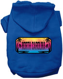 Pet Dog & Cat Screen Printed Hoodie for Medium to Large Pets (Sizes 2XL-6XL), "North Carolina Beach Shades"