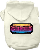 Pet Dog & Cat Screen Printed Hoodie for Medium to Large Pets (Sizes 2XL-6XL), "South Carolina Beach Shades"