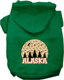 Pet Dog & Cat Screen Printed Hoodie for Medium to Large Pets (Sizes 2XL-6XL), "Alaska Under The Stars"