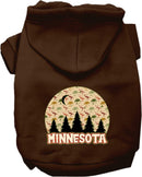 Pet Dog & Cat Screen Printed Hoodie for Medium to Large Pets (Sizes 2XL-6XL), "Minnesota Under The Stars"