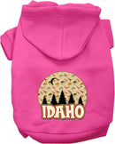 Pet Dog & Cat Screen Printed Hoodie for Medium to Large Pets (Sizes 2XL-6XL), "Idaho Under The Stars"