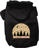 Pet Dog & Cat Screen Printed Hoodie for Medium to Large Pets (Sizes 2XL-6XL), "North Carolina Under The Stars"