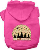 Pet Dog & Cat Screen Printed Hoodie for Medium to Large Pets (Sizes 2XL-6XL), "North Carolina Under The Stars"